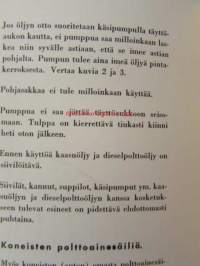 Kaasuöljyn ja dieselpolttoöljyn (naftan) varastointi ja käsittely