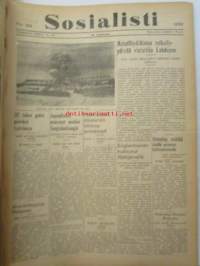 Sosialisti 1938 lehdet nr 1 tammikuun 3. - nr 149 heinäkuun 2. väliseltä ajalta -sidottu puolivuosikerta