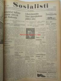 Sosialisti 1938 lehdet nr 1 tammikuun 3. - nr 149 heinäkuun 2. väliseltä ajalta -sidottu puolivuosikerta