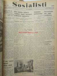 Sosialisti 1938 lehdet nr 1 tammikuun 3. - nr 149 heinäkuun 2. väliseltä ajalta -sidottu puolivuosikerta