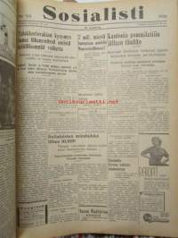 Sosialisti 1938 lehdet nr 1 tammikuun 3. - nr 149 heinäkuun 2. väliseltä ajalta -sidottu puolivuosikerta