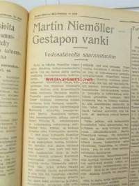 Sosialisti 1938 lehdet nr 1 tammikuun 3. - nr 149 heinäkuun 2. väliseltä ajalta -sidottu puolivuosikerta