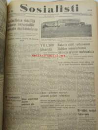 Sosialisti 1938 lehdet nr 1 tammikuun 3. - nr 149 heinäkuun 2. väliseltä ajalta -sidottu puolivuosikerta