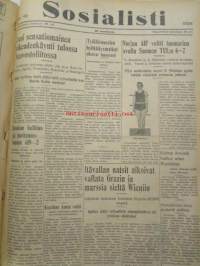 Sosialisti 1938 lehdet nr 1 tammikuun 3. - nr 149 heinäkuun 2. väliseltä ajalta -sidottu puolivuosikerta