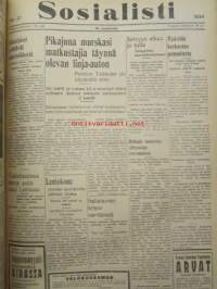 Sosialisti 1938 lehdet nr 1 tammikuun 3. - nr 149 heinäkuun 2. väliseltä ajalta -sidottu puolivuosikerta