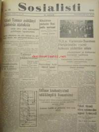 Sosialisti 1938 lehdet nr 1 tammikuun 3. - nr 149 heinäkuun 2. väliseltä ajalta -sidottu puolivuosikerta