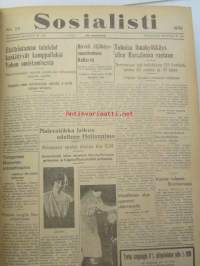 Sosialisti 1938 lehdet nr 1 tammikuun 3. - nr 149 heinäkuun 2. väliseltä ajalta -sidottu puolivuosikerta