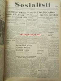 Sosialisti 1938 lehdet nr 1 tammikuun 3. - nr 149 heinäkuun 2. väliseltä ajalta -sidottu puolivuosikerta