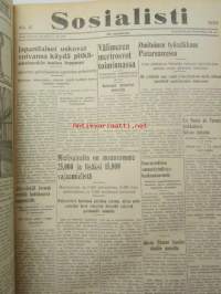 Sosialisti 1938 lehdet nr 1 tammikuun 3. - nr 149 heinäkuun 2. väliseltä ajalta -sidottu puolivuosikerta