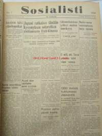 Sosialisti 1938 lehdet nr 1 tammikuun 3. - nr 149 heinäkuun 2. väliseltä ajalta -sidottu puolivuosikerta