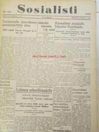 Sosialisti 1935 lehdet nr 148 heinäkuun 1. - joulukuun 31. väliseltä ajalta -sidottu puolivuosikerta