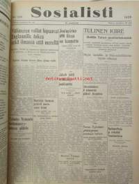 Sosialisti 1935 lehdet nr 148 heinäkuun 1. - joulukuun 31. väliseltä ajalta -sidottu puolivuosikerta