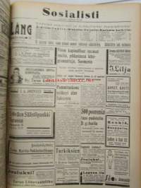 Sosialisti 1935 lehdet nr 148 heinäkuun 1. - joulukuun 31. väliseltä ajalta -sidottu puolivuosikerta