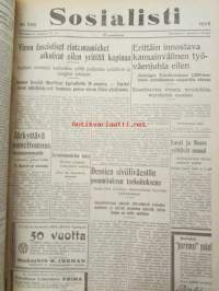 Sosialisti 1935 lehdet nr 148 heinäkuun 1. - joulukuun 31. väliseltä ajalta -sidottu puolivuosikerta