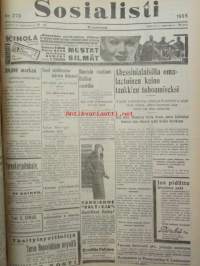 Sosialisti 1935 lehdet nr 148 heinäkuun 1. - joulukuun 31. väliseltä ajalta -sidottu puolivuosikerta