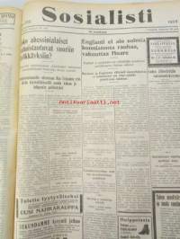 Sosialisti 1935 lehdet nr 148 heinäkuun 1. - joulukuun 31. väliseltä ajalta -sidottu puolivuosikerta