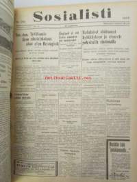 Sosialisti 1935 lehdet nr 148 heinäkuun 1. - joulukuun 31. väliseltä ajalta -sidottu puolivuosikerta