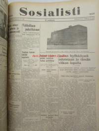 Sosialisti 1935 lehdet nr 148 heinäkuun 1. - joulukuun 31. väliseltä ajalta -sidottu puolivuosikerta