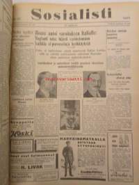 Sosialisti 1935 lehdet nr 148 heinäkuun 1. - joulukuun 31. väliseltä ajalta -sidottu puolivuosikerta