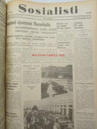 Sosialisti 1935 lehdet nr 148 heinäkuun 1. - joulukuun 31. väliseltä ajalta -sidottu puolivuosikerta