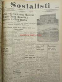 Sosialisti 1935 lehdet nr 148 heinäkuun 1. - joulukuun 31. väliseltä ajalta -sidottu puolivuosikerta