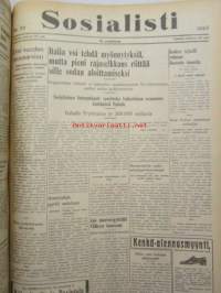 Sosialisti 1935 lehdet nr 148 heinäkuun 1. - joulukuun 31. väliseltä ajalta -sidottu puolivuosikerta