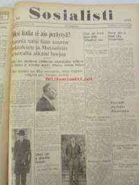 Sosialisti 1935 lehdet nr 148 heinäkuun 1. - joulukuun 31. väliseltä ajalta -sidottu puolivuosikerta