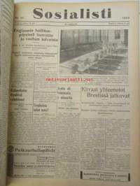 Sosialisti 1935 lehdet nr 148 heinäkuun 1. - joulukuun 31. väliseltä ajalta -sidottu puolivuosikerta