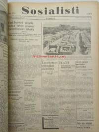 Sosialisti 1935 lehdet nr 148 heinäkuun 1. - joulukuun 31. väliseltä ajalta -sidottu puolivuosikerta