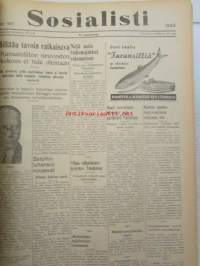 Sosialisti 1935 lehdet nr 148 heinäkuun 1. - joulukuun 31. väliseltä ajalta -sidottu puolivuosikerta