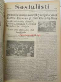 Sosialisti 1935 lehdet nr 148 heinäkuun 1. - joulukuun 31. väliseltä ajalta -sidottu puolivuosikerta