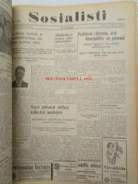 Sosialisti 1935 lehdet nr 148 heinäkuun 1. - joulukuun 31. väliseltä ajalta -sidottu puolivuosikerta