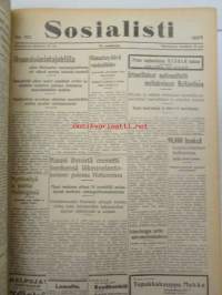 Sosialisti 1935 lehdet nr 148 heinäkuun 1. - joulukuun 31. väliseltä ajalta -sidottu puolivuosikerta