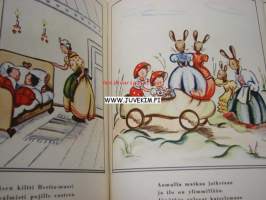 Pikku Peukaloisten huviretki (Nostalgiset kuvat, kauniit riimietetyt runot, satukirja 1940-luvulta)
