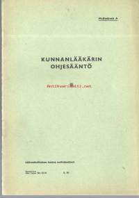 Kunnanlääkärin ohjesääntö  1959