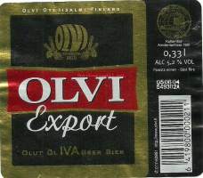 Olvi IV A Export Olut -  olutetiketti