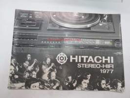 Hitachi Stereo-HiFi 1977 -tuoteluettelo