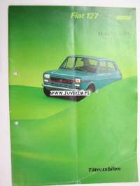 Fiat 127 broschyr -myyntiesite ruotsiksi