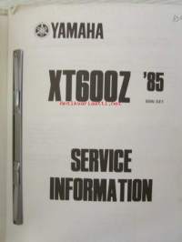 Yamaha XT600Z &#039;85 (55W-SE1) Service Information - Tehtaan alkuperäinen, huolto-ohjeita (Ei huolto-ohjekirja)