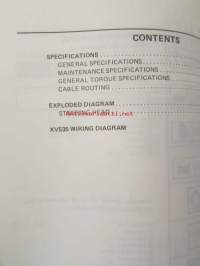 Yamaha XV535 &#039;89 (2YL-SE2)  Service Information - Tehtaan alkuperäinen huolto-ohjeita sis. sähkökaaviot (Ei huolto-ohjekirja)