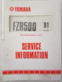 Yamaha FZR500 / FZR600(B) &#039;91 (3HE-SE4)  Service Information - Tehtaan alkuperäinen, huolto-ohjeita sis. sähkökaaviot (Ei huolto-ohjekirja)
