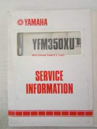 Yamaha YFM350OXU &#039;88 (2XK-SE1)  Service Information - Tehtaan alkuperäinen, huolto-ohjeita sis. sähkökaaviot (Ei huolto-ohjekirja)