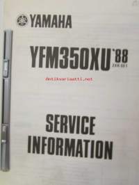 Yamaha YFM350OXU &#039;88 (2XK-SE1)  Service Information - Tehtaan alkuperäinen, huolto-ohjeita sis. sähkökaaviot (Ei huolto-ohjekirja)