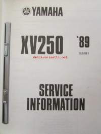 Yamaha KV250 &#039;89 (3LS-SE1)  Service Information - Tehtaan alkuperäinen, huolto-ohjeita sis. sähkökaaviot (Ei huolto-ohjekirja)