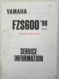 Yamaha FZ600 &#039;98 (5DM1-SE1) Service Information - Tehtaan alkuperäinen, huolto-ohjeita sis. sähkökaaviot (Ei huolto-ohjekirja)
