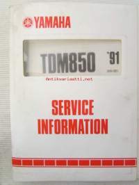 Yamaha TDM850 &#039;91 (3VD-SE1)  Service Information - Tehtaan alkuperäinen huolto-ohjeita sis. sähkökaaviot (Ei huolto-ohjekirja)