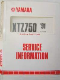 Yamaha XTZ750 &#039;91 (3LD-SE4)  Service Information - Tehtaan alkuperäinen huolto-ohjeita sis. sähkökaaviot (Ei huolto-ohjekirja)