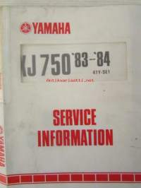 Yamaha XJ750 &#039;83-&#039;84 (41Y-SE1)  Service Information - Tehtaan alkuperäinen huolto-ohjeita sis. sähkökaaviot (Ei huolto-ohjekirja)