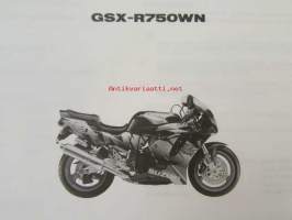Suzuki GSX-R750 WN (GR7BA - GR7BB - GR7BC - GR7BD), Parts Catalogue -varaosaluettelo