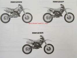 Suzuki RM125 (RF14A) - RM125 N / RM125 P / RM125 R, Parts Catalogue -varaosaluettelo